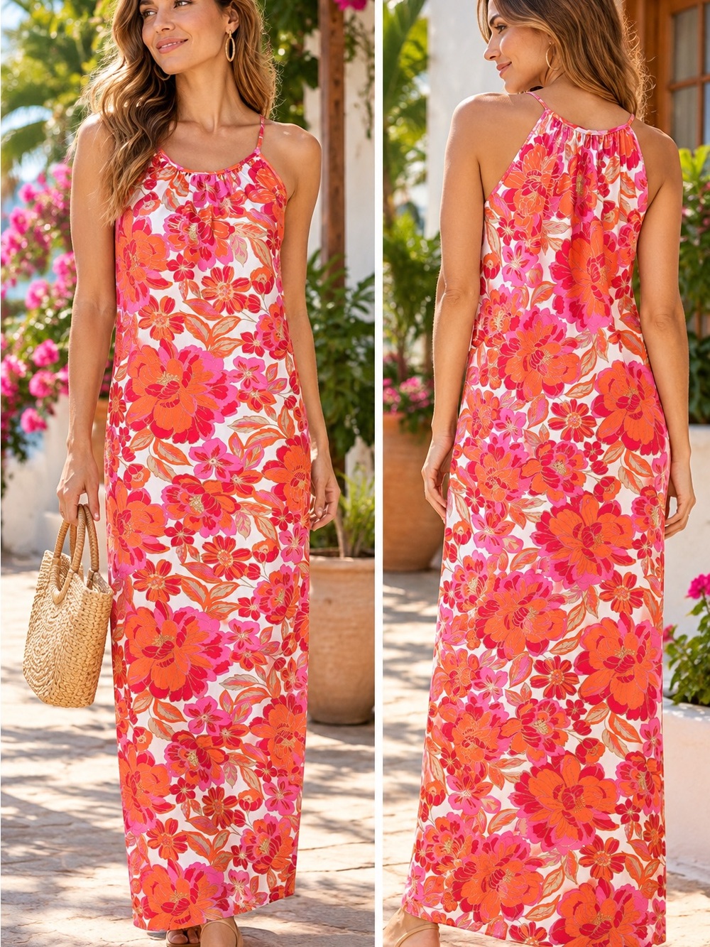 Jude Connally Anya floral maxi dress size L NWT